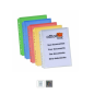 MAPA VERTICALA A4 CU BURDUF,  CLAPA SI PERFORATII 23X31CM TRANSPARENTA OFFICE BOX