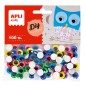 OCHI COLORATI MOBILI ADEZIVI 100BUC APLI OCHI COLORATI MOBILI ADEZIVI 100BUC APLI