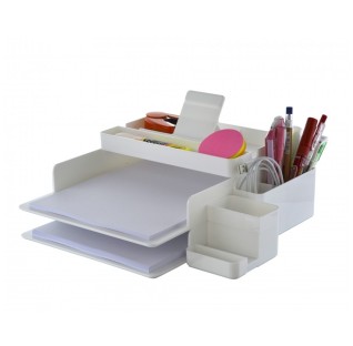ORGANIZATOR BIROU MULTIFUNCTIONAL ALB OFFICE BOX