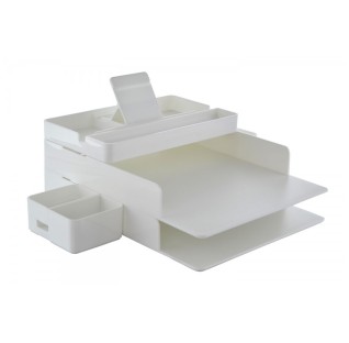 ORGANIZATOR BIROU MULTIFUNCTIONAL ALB OFFICE BOX