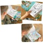 CARTE DE COLORAT WATERCOLOUR DINO WORLD DEPESCHE