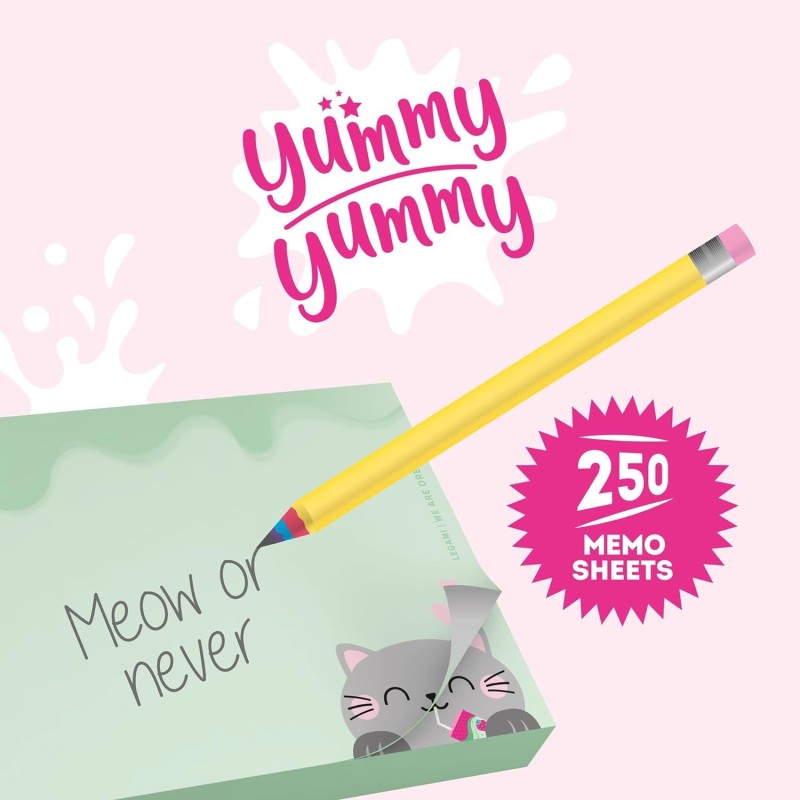 NOTITE ADEZIVE MEOW YUMMY YUMMY LEGAMI