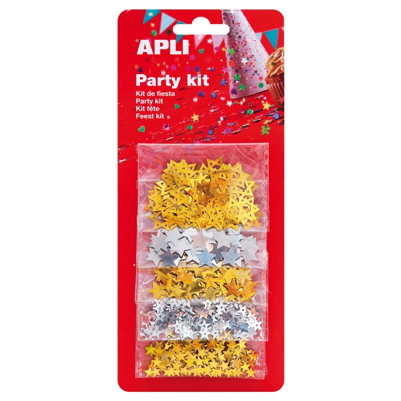 CONFETI STELE AURII/ARGINTII APLI