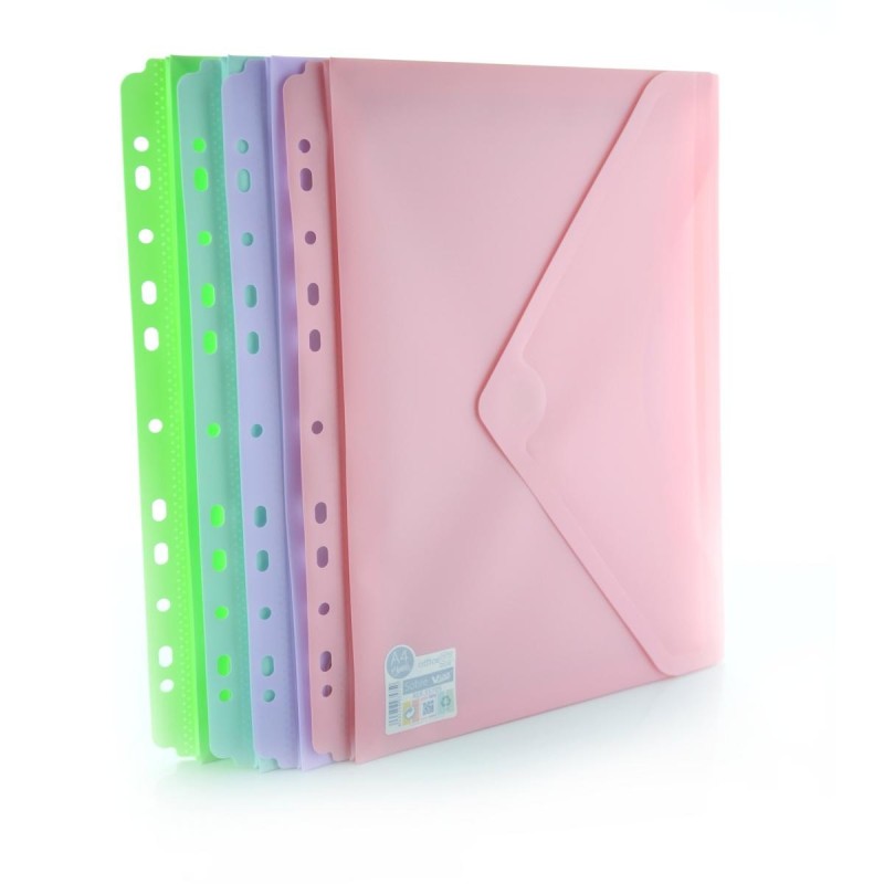 MAPA A4 CU ARICI BURDUF SI PERFORATII 5 x 33.5 x 3CM BLUSH PASTEL