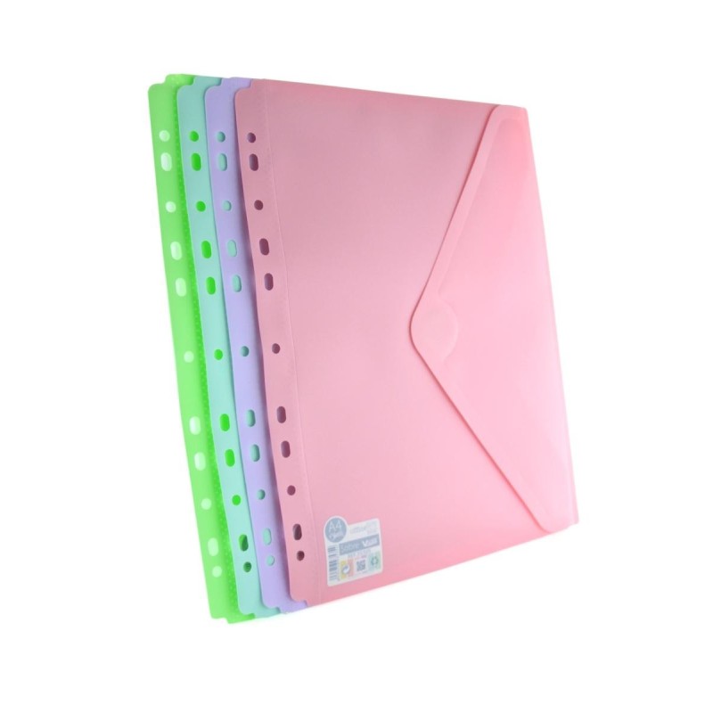 MAPA A4 CU ARICI SI PERFORATII 24X31CM BLUSH PASTEL