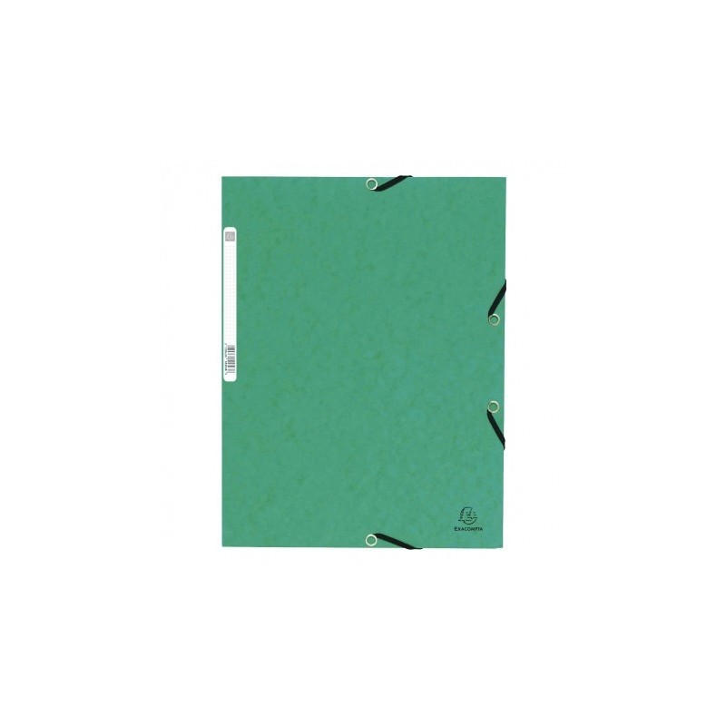 MAPA CARTON ELASTIC CLAPE A4 EXACOMTA VERDE