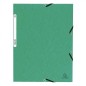 MAPA CARTON ELASTIC CLAPE A4 EXACOMTA VERDE
