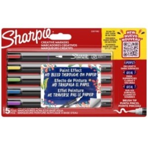 MARKER ACRILIC 5BUC BRUSH SHARPIE