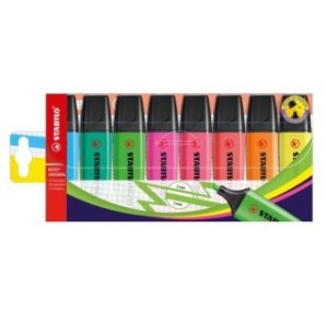 SET 8 MARKERE STABILO BOSS ORIGINAL