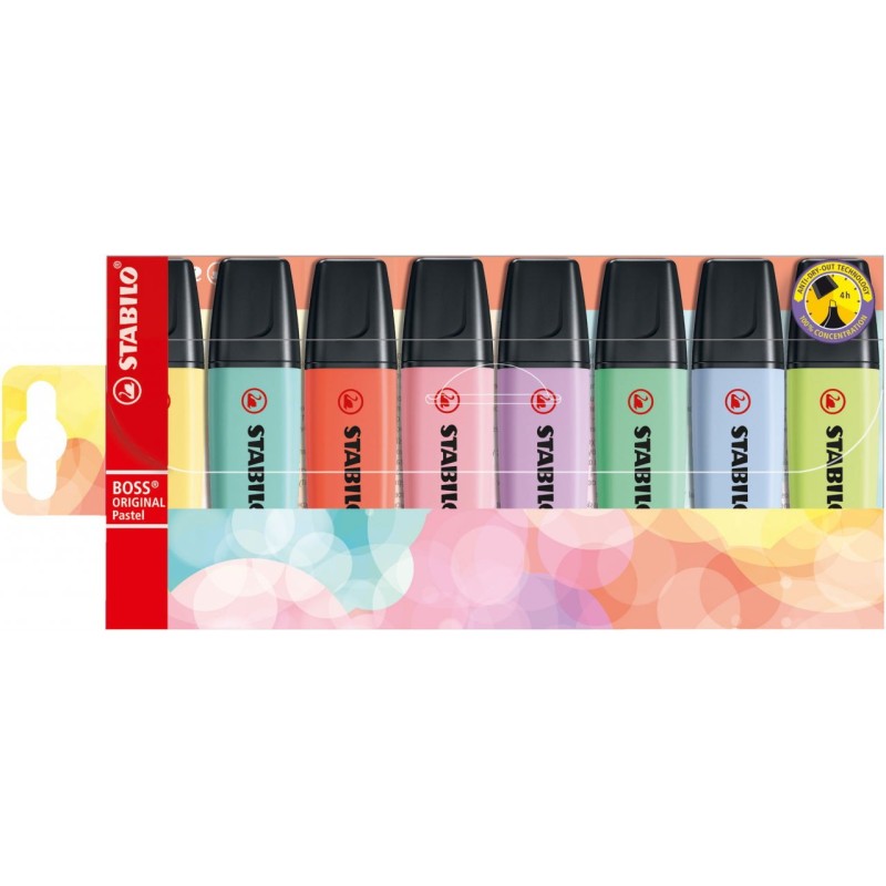SET 8 BUC MARKERE PASTEL STABILO BOSS ORIGINAL SET 8 BUC MARKERE PASTEL STABILO BOSS ORIGINAL