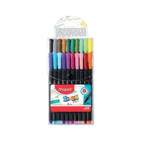 CARIOCI VARF SUBTIRE MAPED GRAPH´S PEPS SET 20 BUC