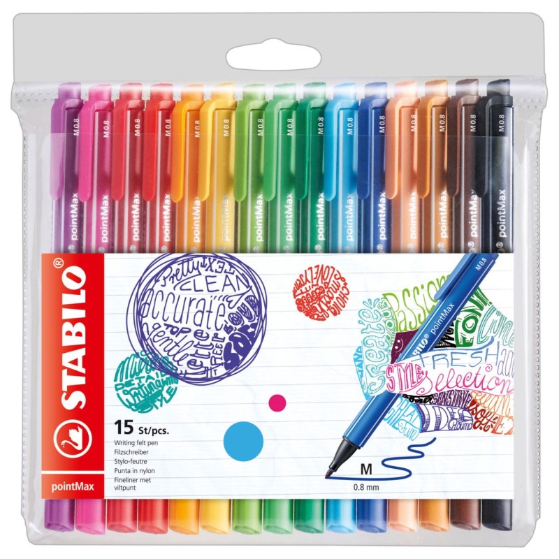 STABILO CARIOCI POINTMAX SET 15 BUC STABILO CARIOCI POINTMAX SET 15 BUC