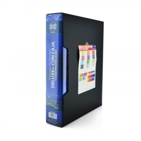 MAPA DE 80 FOLII DELUXE CU CUTIE NEGRA OFFICE BOX