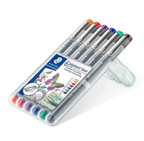 PIGMENT LINER STAEDTLER 308 6 CULORI 0.5MM