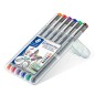 PIGMENT LINER STAEDTLER 308 6 CULORI 0.5MM PIGMENT LINER STAEDTLER 308 6 CULORI 0.5MM