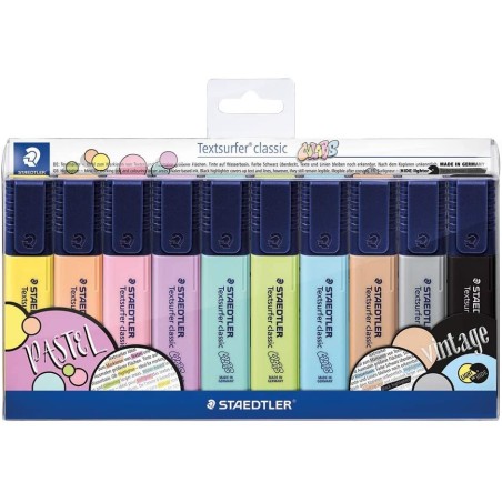 SET 10 TEXTSURFER 364C STAEDTLER PASTEL & VINTAGE