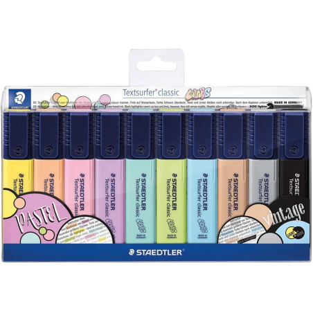 SET 10 TEXTSURFER 364C STAEDTLER PASTEL & VINTAGE