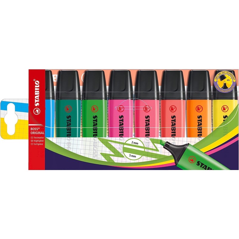 SET 8 MARKERE STABILO BOSS ORIGINAL SET 8 MARKERE STABILO BOSS ORIGINAL