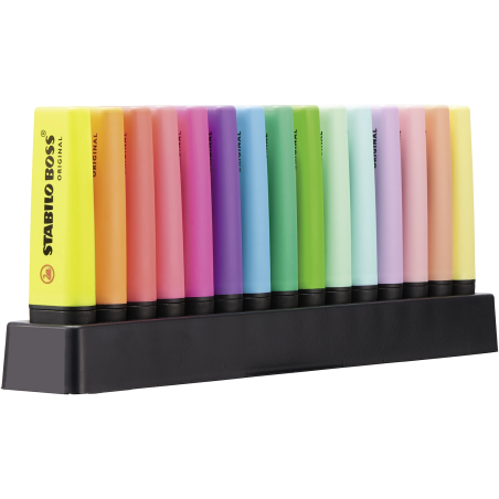 TEXTMARKER STABILO BOSS ORIGINAL SET 15 CULORI + DESKSET