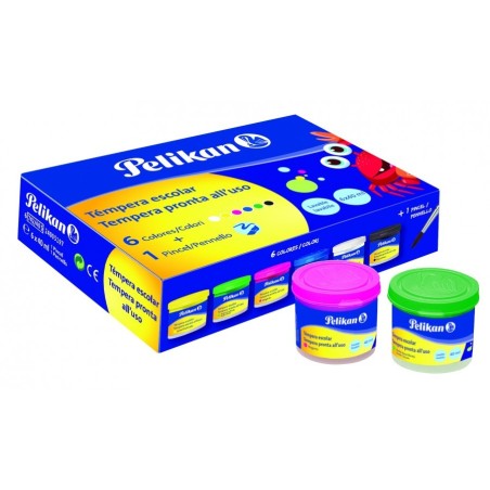 TEMPERA SET 6 CULORI 40 ML...
