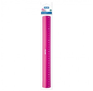 RIGLA 30CM FLEXIBILA ROZ MILAN