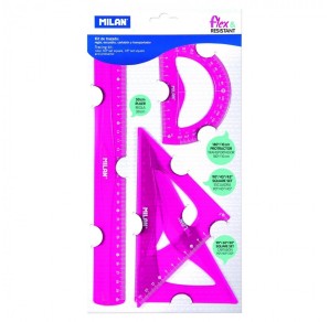 KIT RIGLA 30CM, ECHER...