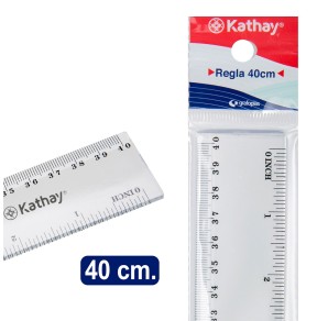 RIGLA PLASTIC 40CM KATHAY