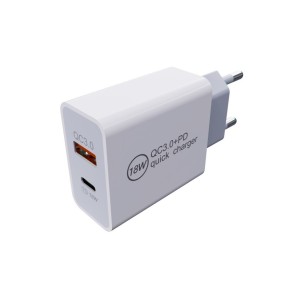 ADAPTOR PRIZA 18W USB-C SI...