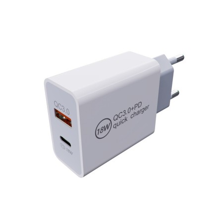 ADAPTOR PRIZA 18W USB-C SI...