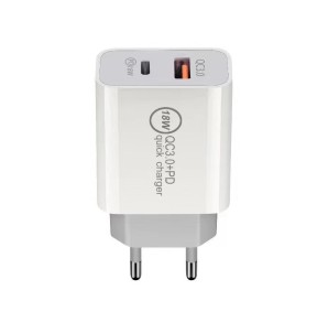 ADAPTOR PRIZA 18W USB-C SI...