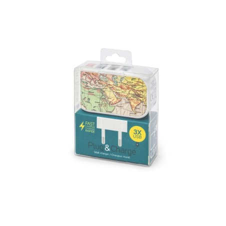 ADAPTOR PRIZA 3 USB LEGAMI